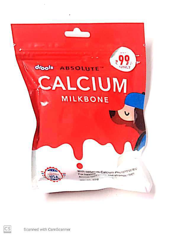 DROOLS CALCIUM MILK BONE, 95G