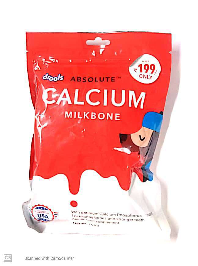 DROOLS CALCIUM MILK BONE, 190G