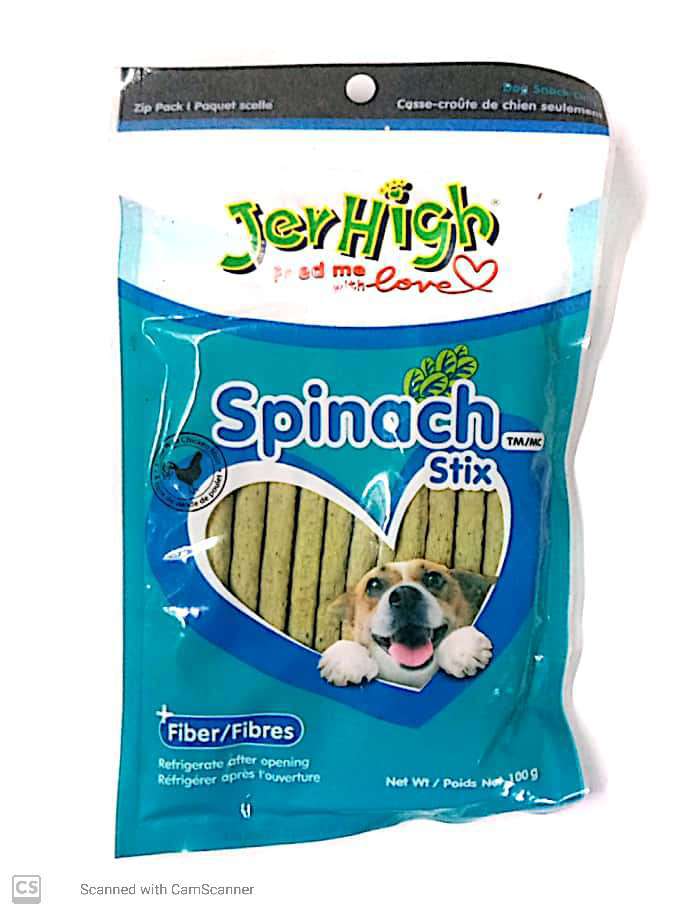 JERHIGH,SPINACH STICK,100G