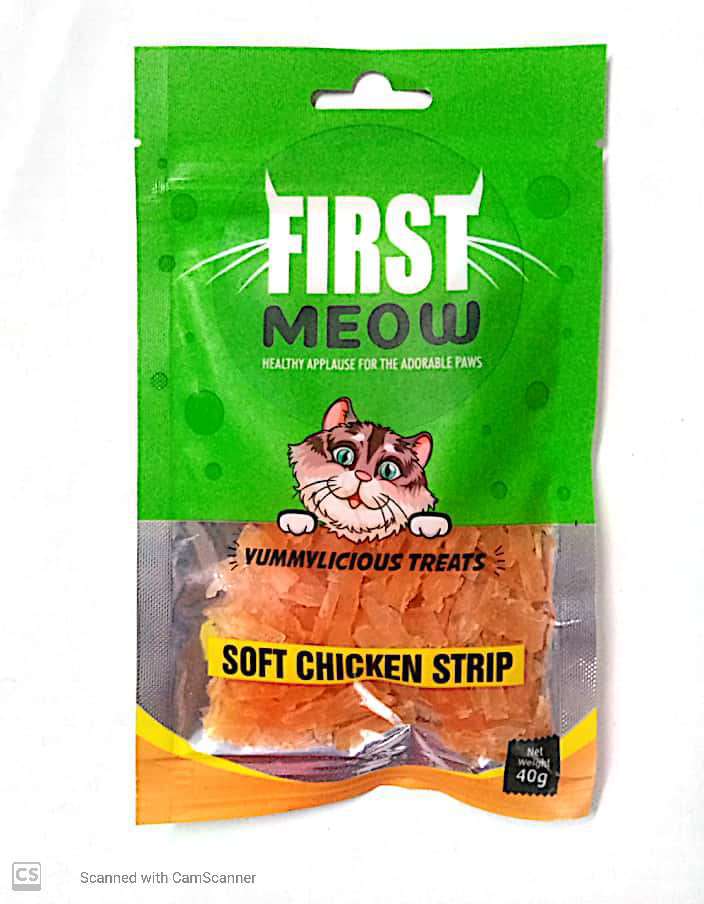 FIRST MEOW, SOFT CHIKEN STRIP 40G