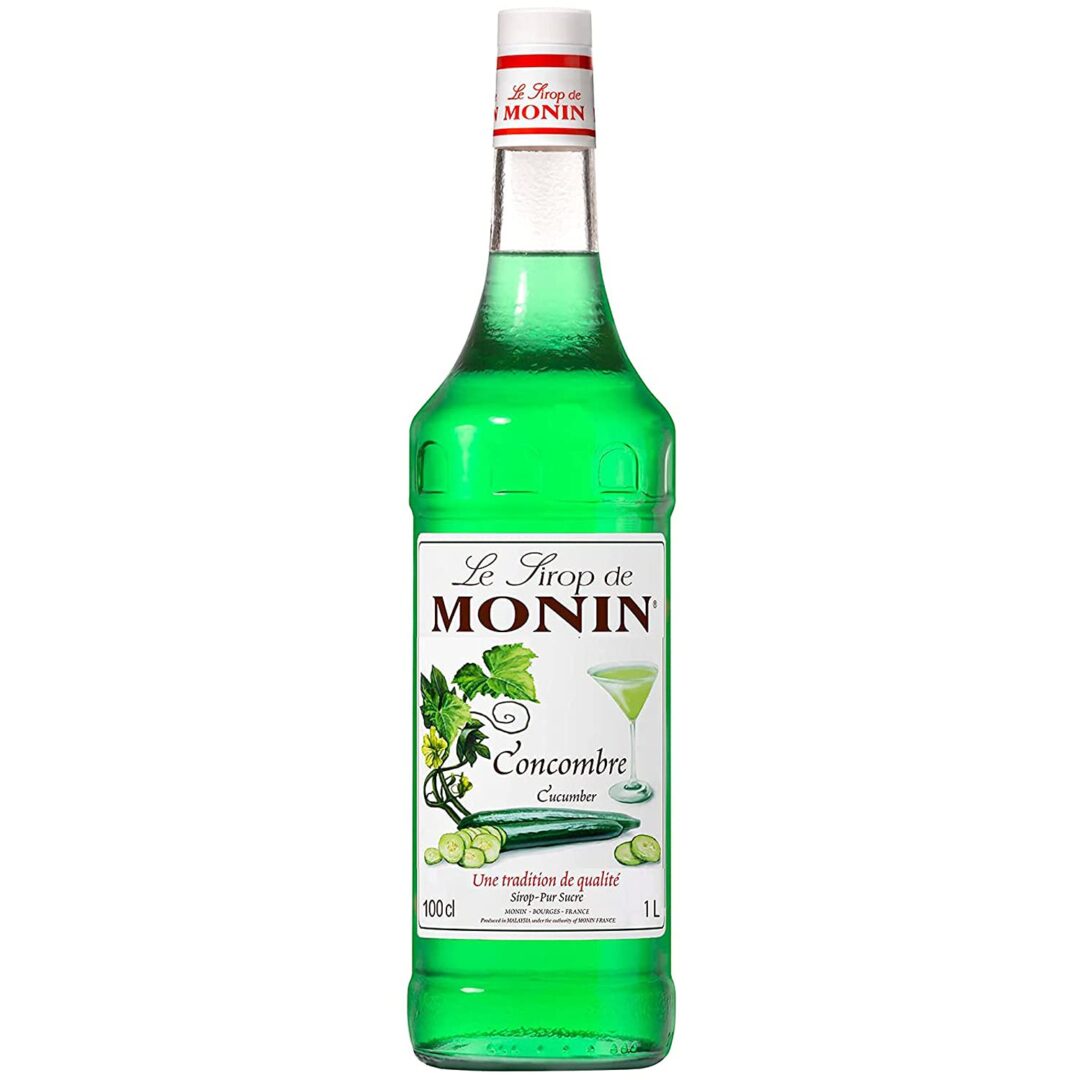 MONIN CUCUMBER SYRUP BOTTLE 1LIT