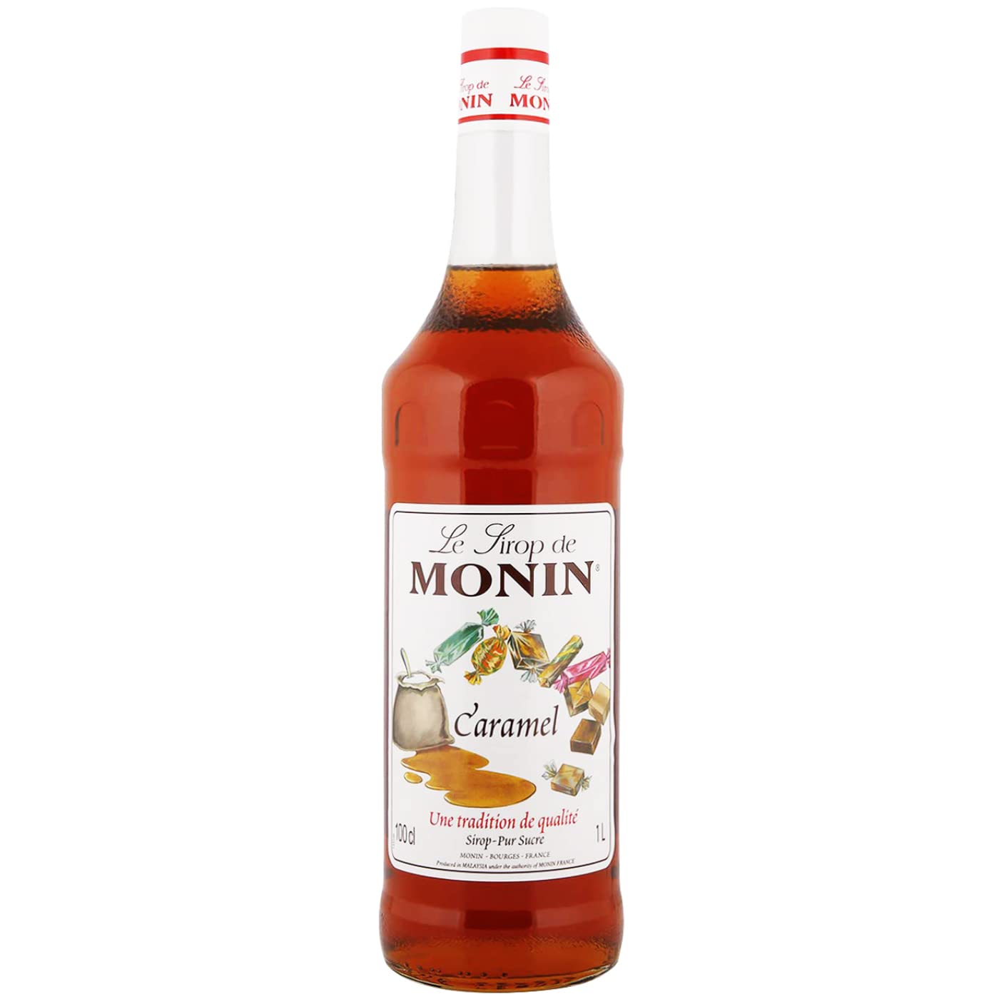 MONIN CARAMEL SYRUP BOTTLE 1LIT