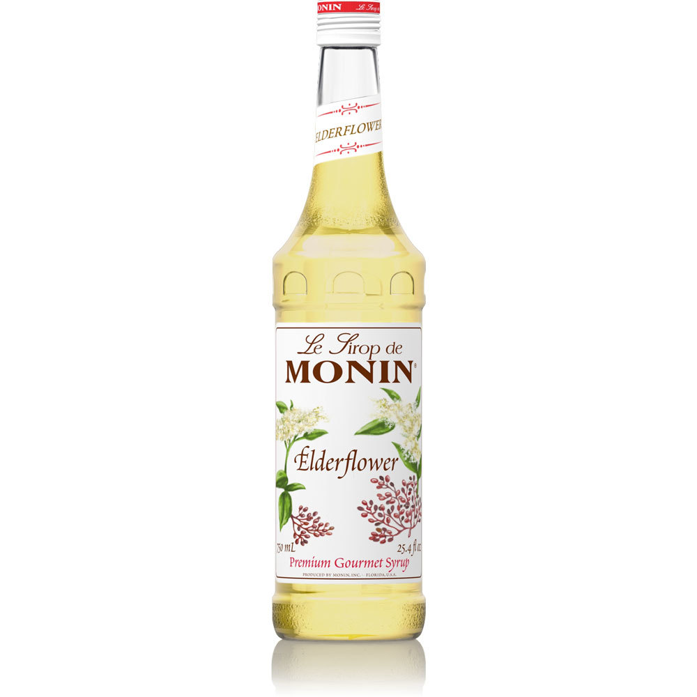 MONIN ELDERFLOWER SYRUP BOTTLE 1LIT