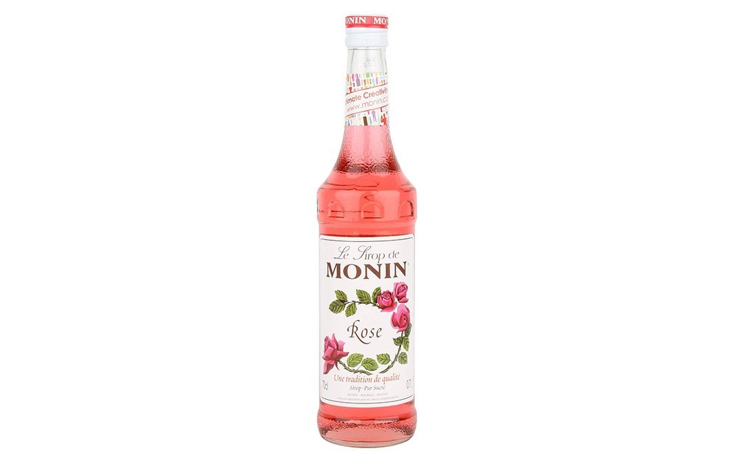 MONIN ROSE SYRUP BOTTLE 1LIT