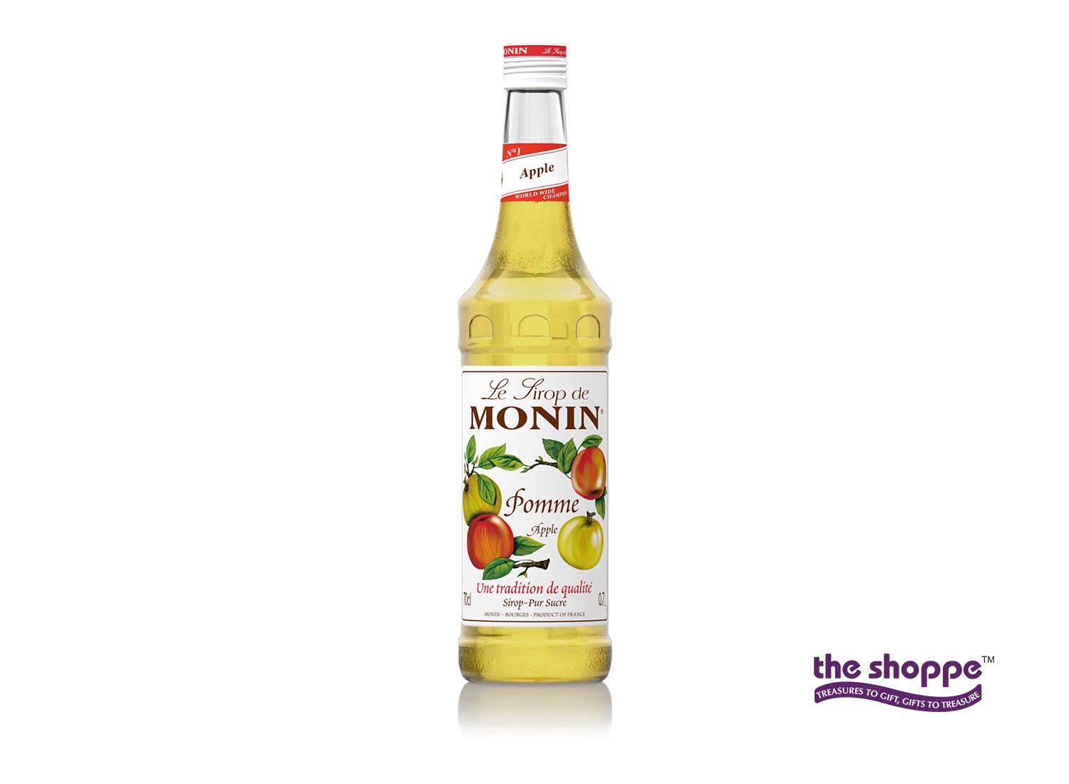 MONIN APPLE SYRUP BOTTLE 1LIT