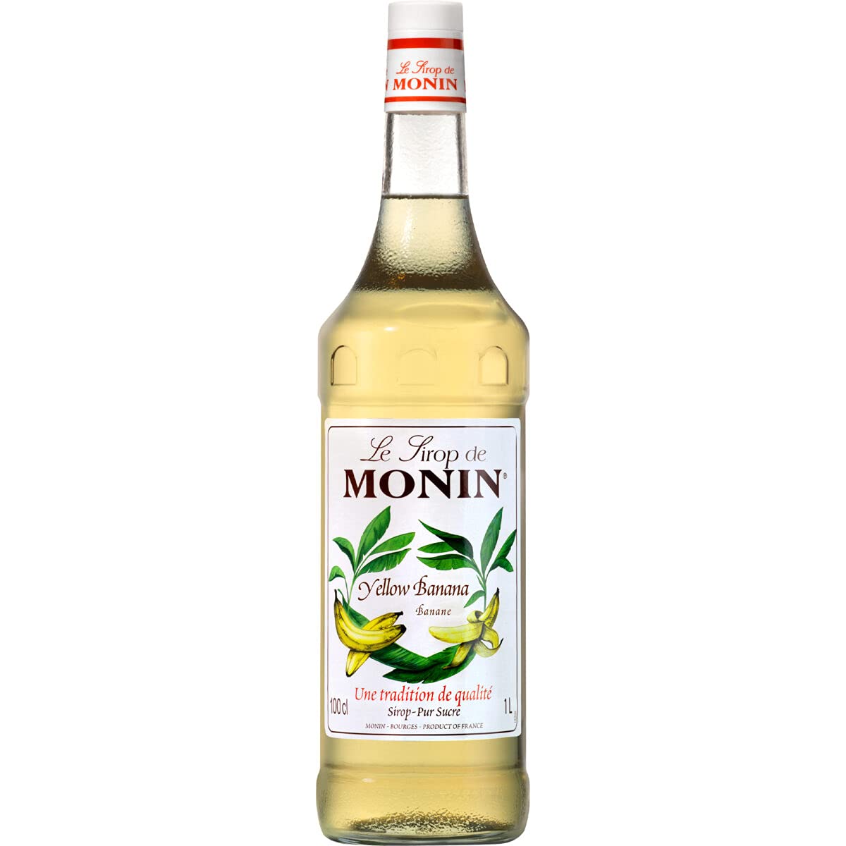 MONIN YELLOW BANANA SYRUP BOTTLE 1LIT