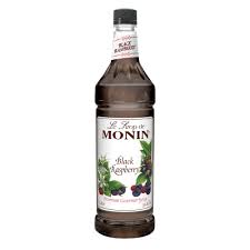 MONIN BLACK RESBERRY SYRUP BOTTLE 1LIT