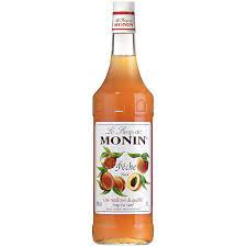 MONIN PEACH SYRUP BOTTLE 1LIT