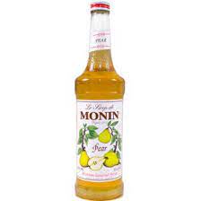 MONIN PEAR SYRUP BOTTLE 1LIT