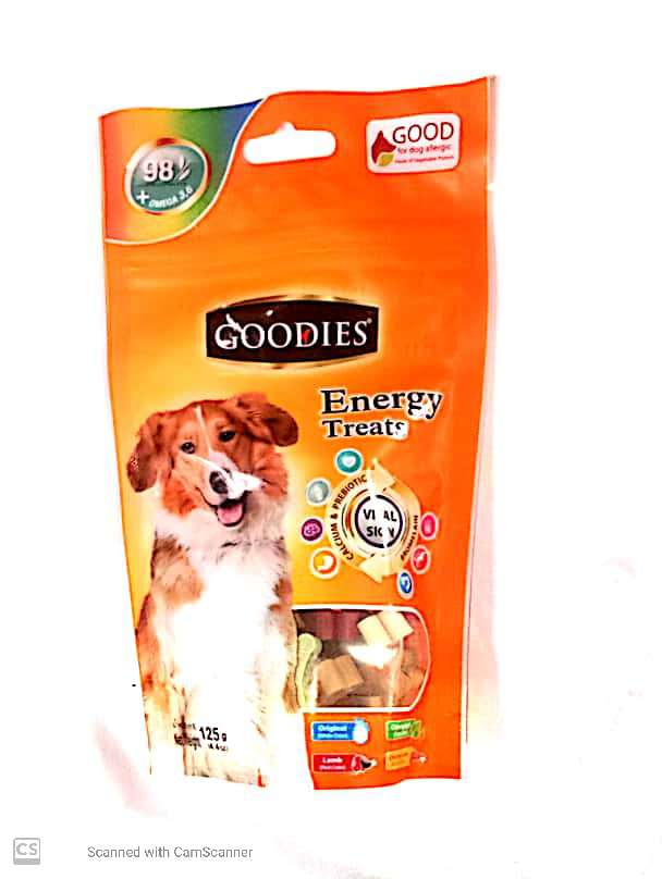 GOODIES ENERGY TREATS,BONE SHAPED,500G
