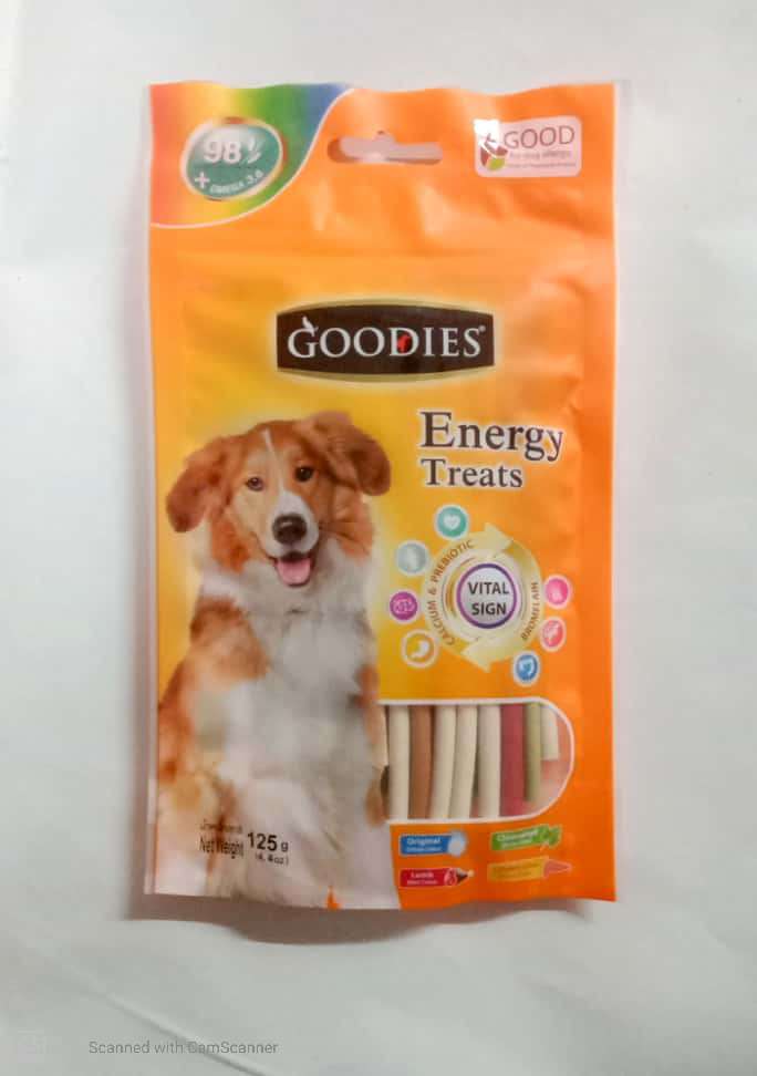 GOODIES ENERGY TREATS,MIXED STIX,125G