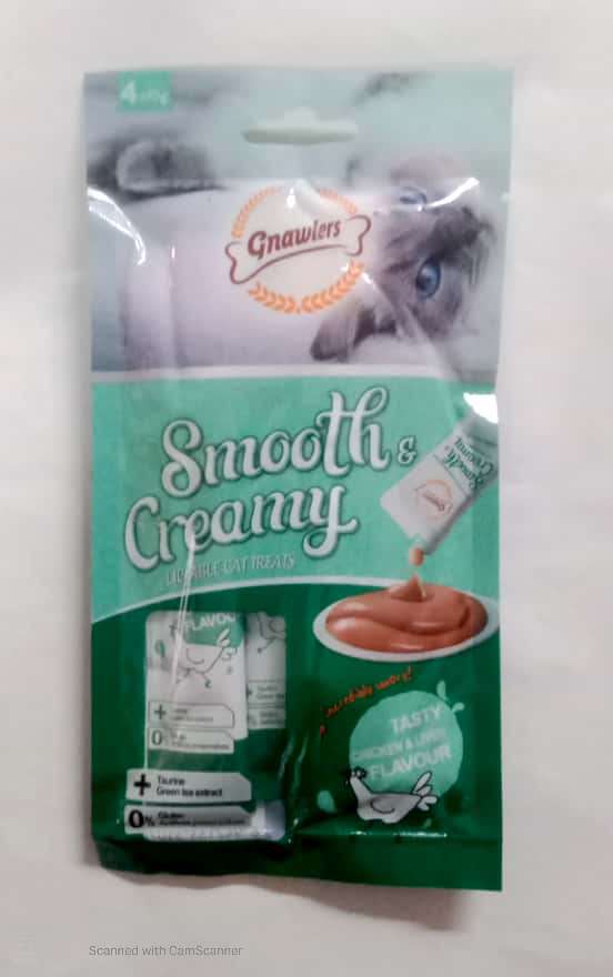 GNAWLERS,SMOOTHS & CREAMY,CHIKEN & LIVER FLAVOUR,60G