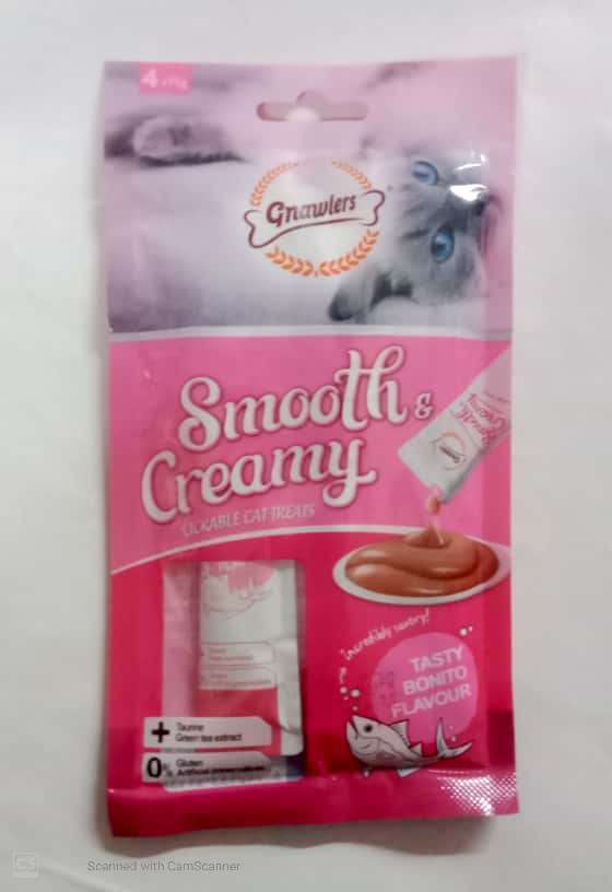 GNAWLERS,SMOOTHS & CREAMY,BONITO FLAVOUR,60G