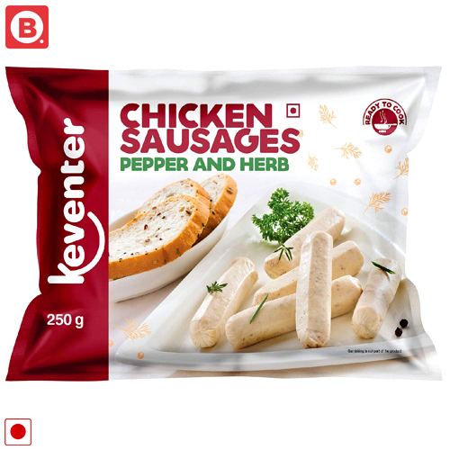 KEVENTER ,CHIKEN SAUSAGE,PAPER AND HERB ,250G