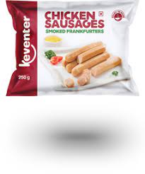 KEVENTER CHIKEN SAUSAGE,SMOKE FRANKFURTERS 250G